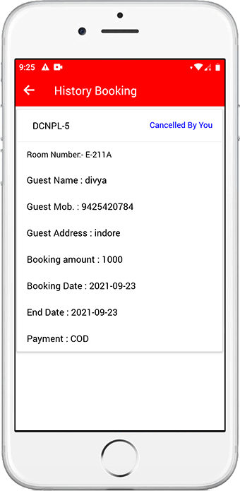 History Booking