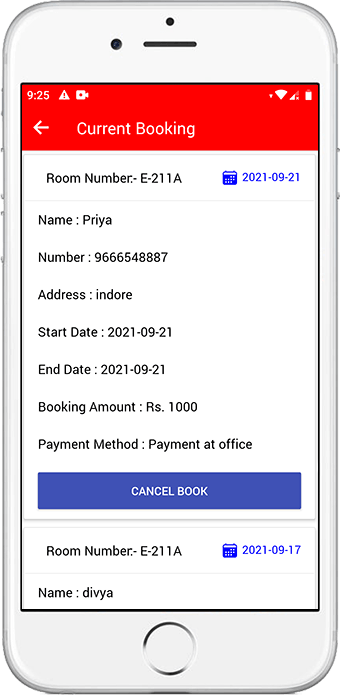 Current Booking