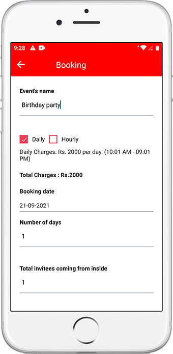 Community Hall Booking