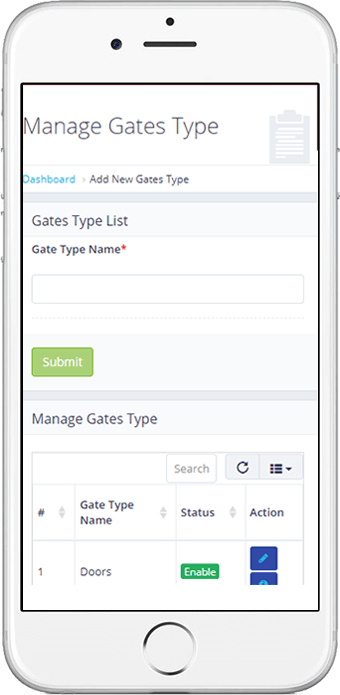 Manage Gate Type