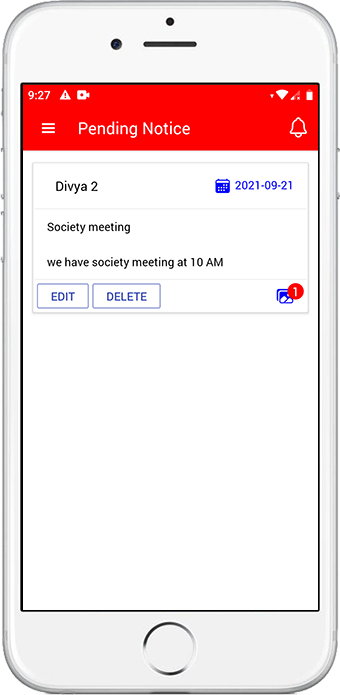 Pending Notice