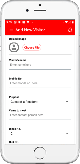 Add New Visitor